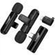 Мікрофон бездротовий Hoco L20A Fair dual-mic wireless iP/Type-C для Android/iPhone Чорний - изображение 3