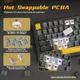 Клавиатура Attack Shark X85 PRO Black Беспроводная Игровая Механическая. С Экранчиком. 2.4G/Bluetooth/Кабель. Батарея 5000mAh. 75% Формат. Blueberry Switch. - изображение 5