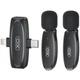 Мікрофон бездротовий Hoco MKF010 Петличний wireless iP/Type-C універсальний для Android/iPhone Чорний - изображение 3
