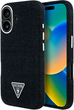 Etui Guess Denim Triangle Logo MagSafe do Apple iPhone 16 Black (3666339428129) - obraz 1