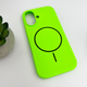Защитный чехол-накладка Cosmic Silicone Case Magnetic для Apple iPhone 17 Shiny Green (SilMag17-53) - изображение 3