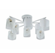 Люстра потолочная Sirius G 07245/8 Matte White+CR на восемь ламп Е27 с полупрозрачными плафонами белая с хромовым IP20 - изображение 3