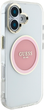 Панель Guess IML Metal Colored Circle Classic Logo MagSafe для Apple iPhone 16 Transparent/Pink (3666339428570) - зображення 3