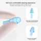 Многоразовые силиконовые беруши + контейнер от шума и воды Silicone W23U. Беруши противошумные. Беруши для сна - изображение 3
