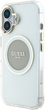 Etui Guess IML Metal Colored Circle Classic Logo MagSafe do Apple iPhone 16 Transparent/Gray (3666339428723) - obraz 2