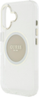 Etui Guess IML Metal Colored Circle Classic Logo MagSafe do Apple iPhone 16 Transparent/Gray (3666339428723) - obraz 4
