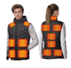 Чоловічий жилет з підігрівом HeatFashion Electric Heating Vest Чорний L 13 зон (KL1686) - зображення 2