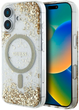 Панель Guess HC Resin Bottom Glitter MagSafe для Apple iPhone 16 Gold (3666339429485) - зображення 1