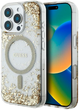 Панель Guess HC Resin Bottom Glitter MagSafe для Apple iPhone 16 Pro Max Gold (3666339429515) - зображення 1