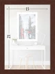 Рамка для фото пластиковая 15х21 багет: AM1513-152-32 Темное дерево (с глянцевым прозрачным пластиком 0.8мм, двп) EmojiFrame - изображение 6