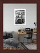 Фоторамка пластиковая 15х20 багет: AM1513-1118-1 Темное дерево (с антибликовым стеклом 2мм, двп) EmojiFrame - изображение 1