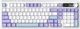 Klawiatura bezprzewodowa Ajazz AK980 Gift Switch V2 Wireless/USB White-Purple (AK980-V2-G-PWB) - obraz 1