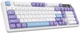 Klawiatura bezprzewodowa Ajazz AK980 Gift Switch V2 Wireless/USB White-Purple (AK980-V2-G-PWB) - obraz 4