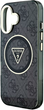 Etui Guess IML Metal Glitter 4G Circle Triangle MagSafe do Apple iPhone 16 Black (3666339430061) - obraz 6