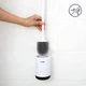 Ёршик для унитаза с силиконовой щеткой клеящийся настенный MBM HOME BP-12 WHITE/BLACK белый/черный - изображение 2