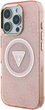 Etui Guess IML Metal Glitter 4G Circle Triangle MagSafe do Apple iPhone 16 Pro Pink (3666339430535) - obraz 2
