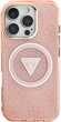 Etui Guess IML Metal Glitter 4G Circle Triangle MagSafe do Apple iPhone 16 Pro Max Pink (3666339430542) - obraz 3