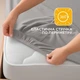 Простынь трикотажная 90х200х35 см на резинке IDEIA, эластичная, трикотаж, хлопок - изображение 3