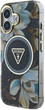 Etui Guess Glitter Flowers Triangle Buttons MagSafe do Apple iPhone 16 Black (3666339430818) - obraz 2