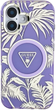 Etui Guess Glitter Flowers Triangle Buttons MagSafe do Apple iPhone 16 Purple (3666339432317) - obraz 2
