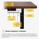 Стіл Mealux PowerDesk Lite Walnut з електрорегулюванням висоти (арт. EVO-201 Lite Walnut /B) - изображение 9