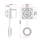 Разъем герметичный CNlinko LP-24-RJ45, IP67, 8 pin, розетка/штекер - изображение 5