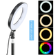 Кольцевая цветная светодиодная лампа 16см со штативом и с Bluetooth-пультом RGB100 Питание от USB - изображение 2