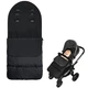 Тёплый конверт на флисе Черный Baby Go для коляски и санок 1000089 - изображение 2