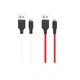 Кабель HOCO X21 USB to iP 2A, 1m, silicone, TPE connectors, Black+White - зображення 3