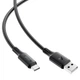 Кабель ACEFAST C17-04 USB-A to USB-C silicone charging data cable чорний - изображение 3