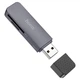 Кардридер HOCO HB45 Spirit 2-in-1 USB 2.0 card reader Metal Gray - изображение 1