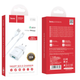 Мережевий зарядний пристрій з кабелем HOCO C12Q Smart QC3.0 charger set(Type-C) 18W White - изображение 2