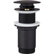 Донний клапан для раковини Koer PW-08-05 1 1/4'' без переливу автоматичний СLICK-СLACK (Колір чорн) (KR5789) - изображение 1