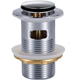 Донный клапан для раковины Zerix BV-05 1 1/4'' с переливом автоматический СLICK-СLACK (Цвет хром) (ZX6022) - изображение 1