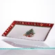Блюдо сервировочное новогоднее для закусок Christmas 30.5×17.5×2.5 (см) прямоугольное из фарфора HP-SDHK-21 - изображение 2