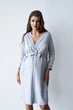 Халат для беременных и кормящих мам Мамин Дім Soft&Lace XS Серый меланж (2550000558431) - изображение 3