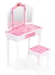 Туалетний столик дитячий EcoToys з потрійний дзеркалом, табуретом та шухлядою (5905817007554) - зображення 1
