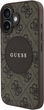 Etui plecki Guess 4G Circle Classic Logo MagSafe do Apple iPhone 16 Brown (3666339426477) - obraz 3