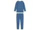 Піжама (лонгслів і штани) для дівчинки Lupilu LYCRA® 439539 098-104 см (2-4 years) синій - зображення 1
