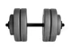 Гантели композитные наборные 46 кг (2×23 кг) WCG Grey Edition, пластиковый гриф Ø30 мм (антиударные диски) - изображение 3