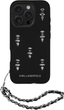 Панель Karl Lagerfeld Saffiano Crystals w/ Chain для Apple iPhone 16 Pro Black (3666339357740) - зображення 2
