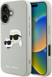 Панель Karl Lagerfeld HC 3D Rubber Double Heads для Apple iPhone 16 Beige (3666339402341) - зображення 1