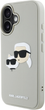 Панель Karl Lagerfeld HC 3D Rubber Double Heads для Apple iPhone 16 Beige (3666339402341) - зображення 2