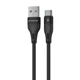 Кабель Proove Soft Silicone USB to Type-C 2.4A (1m) black - изображение 1
