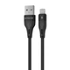 Кабель Proove Soft Silicone USB to Lightning 2.4A (1m) black - изображение 1
