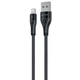 Кабель Proove Soft Silicone USB to Lightning 2.4A (2m) black - изображение 1