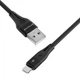 Кабель Proove Soft Silicone USB to Lightning 2.4A (1m) black - изображение 4