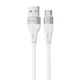 Кабель Proove Soft Silicone USB to Type-C 2.4A (1m) white - изображение 1
