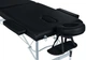 Массажный стол BodyFit 70 см 2-секционный алюминиевый XXL, складной, с подлокотниками, кушетка - Черный - изображение 6