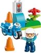 Zestaw klocków LEGO DUPLO Town Niebieski motocykl policyjny 11 elementów (10471) - obraz 3